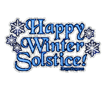 Happy Winter Solstice Snowflake Glitter, Christmas, Winter Free Image, Glit...